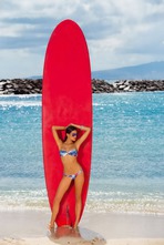 Raica Oliveira Posing On The Beach 15