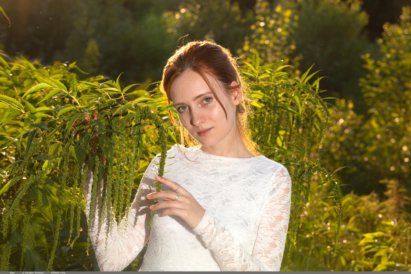 Redhead May In The Nature 00