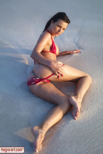 Suzie Carina In Sexy Red Bikini 11