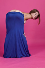 Gorgeous Yani Slips Out Of Her Sexy Blue Dress 03