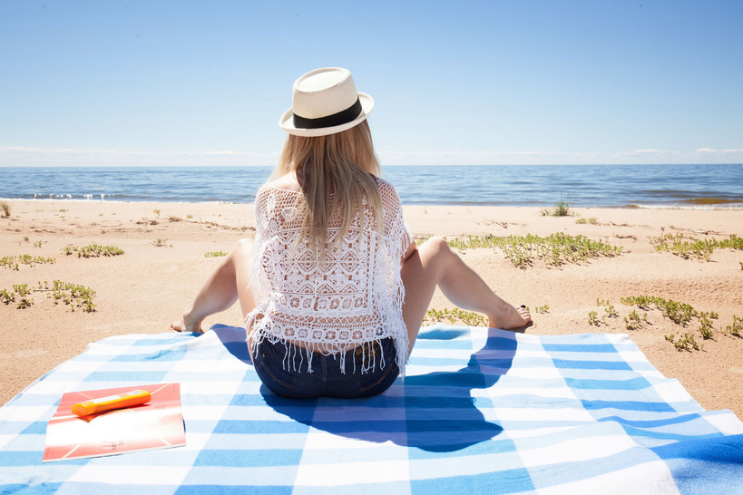 On the beach with hipster Tempe, Latvia's gorgeous blonde babe 00