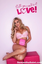 Sexy Samantha Posing On Pink 13